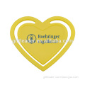 Promotional Plastic Heart Clip Bookmark
